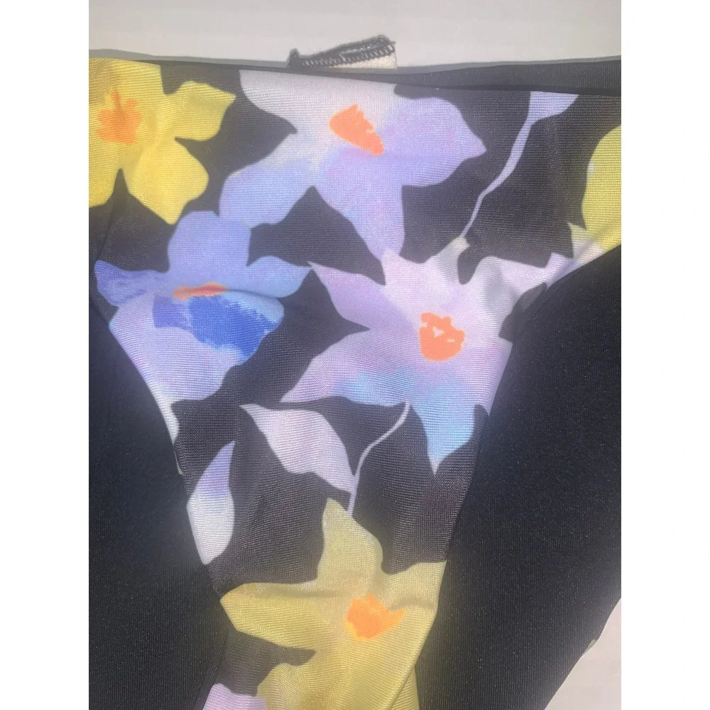 L*Space Sandy Bottoms Floral‎ Bikini Bottoms Size S Swimwear